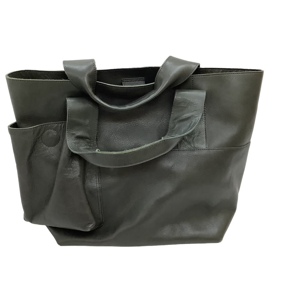 유르겐 렐 소가죽 모스그릴 어스 토트백 재패니즈 스타일 꼼데 스타일 상품이미지1