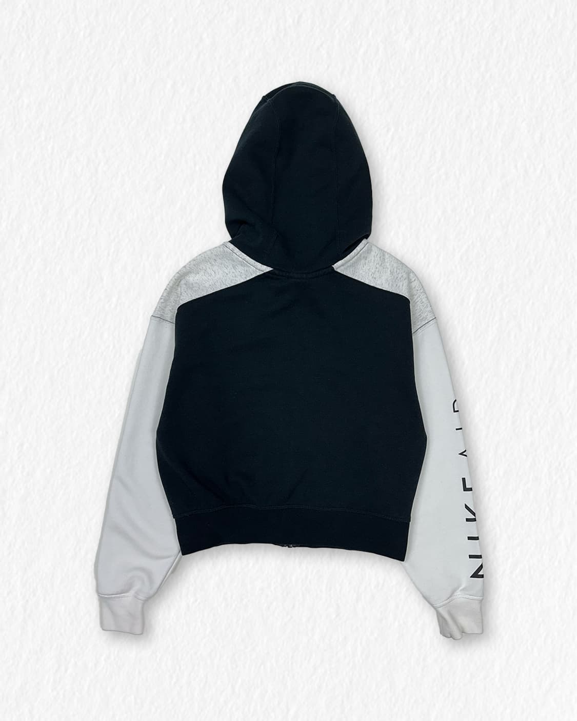 나이키 에어 배색 기모 크롭 후드집업 상품이미지2