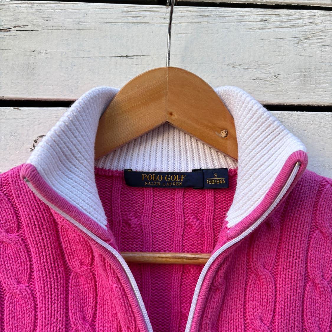 Polo 폴로 케이블 꽈배기 니트 집업 상품이미지4