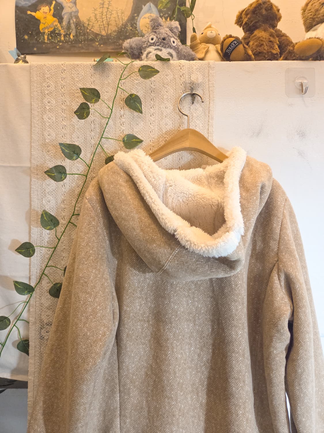 롱 후드 무스탕 상품이미지6