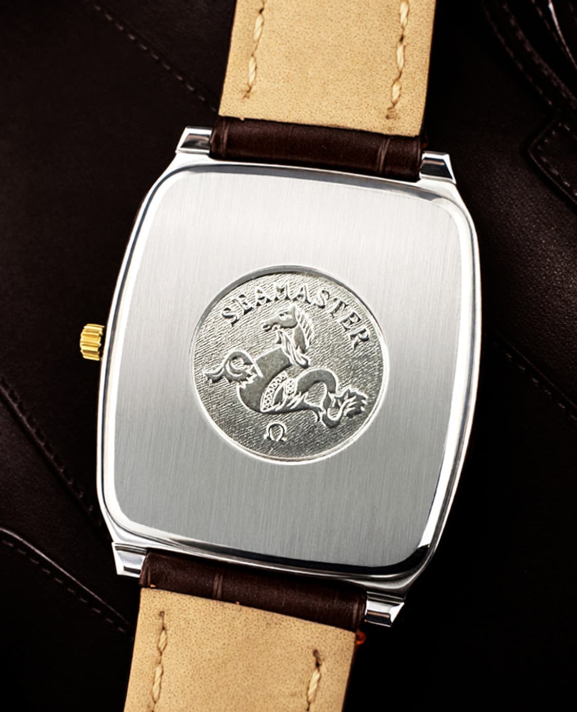 오메가 씨마스터 희귀 화이트 로만 다이얼 남녀공용 쿼츠 시계 상품이미지6