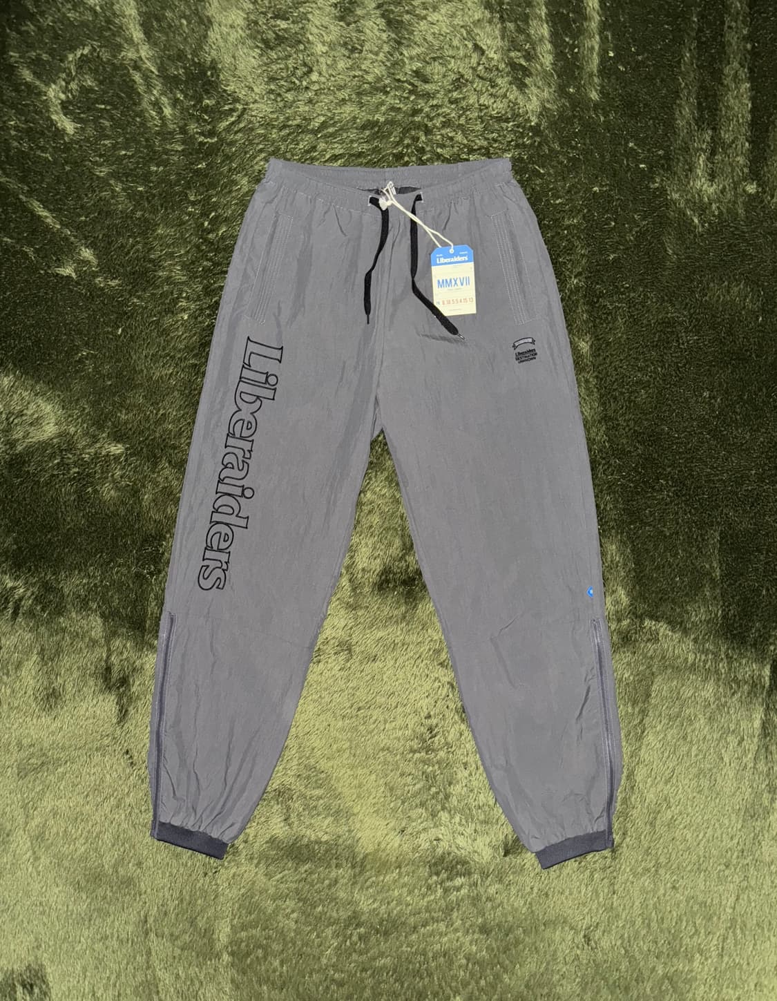 [S] Liberaiders 리버레이더스 나일론 자수 로고 트랙 팬츠 상품이미지1
