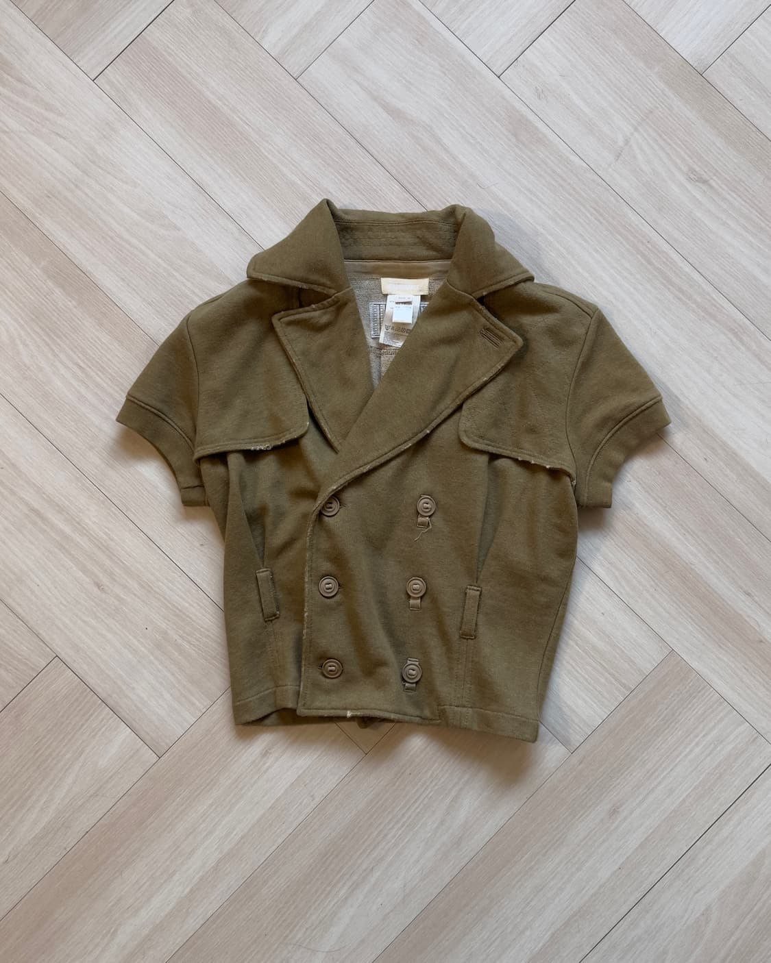 [DIESEL] Short Double-Breasted Sweat Jac 상품이미지1