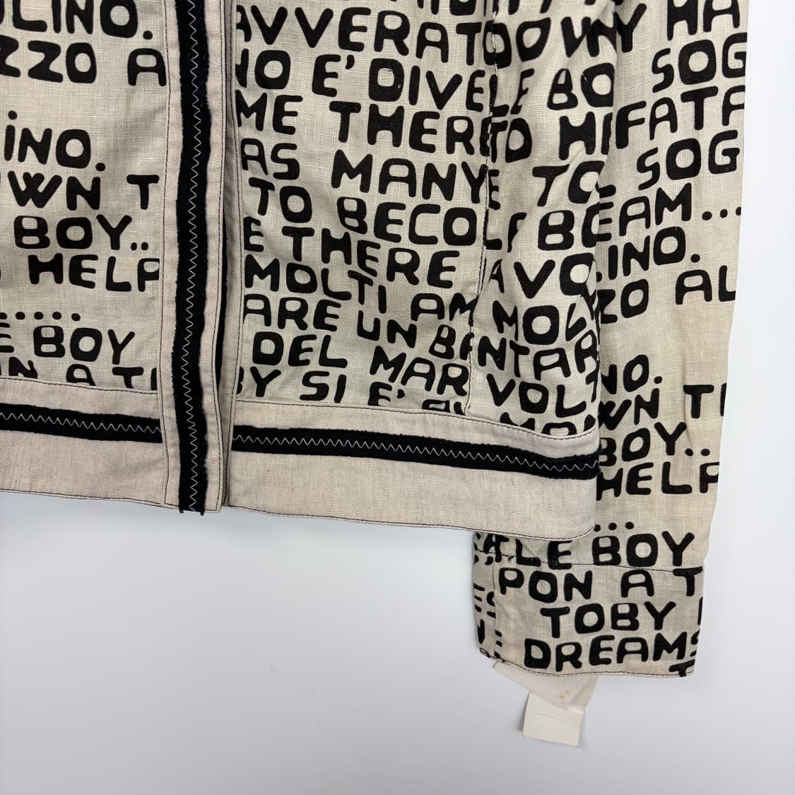 데드스탁 Ci moda 빈티지 레터링 패턴 자켓 상품이미지4