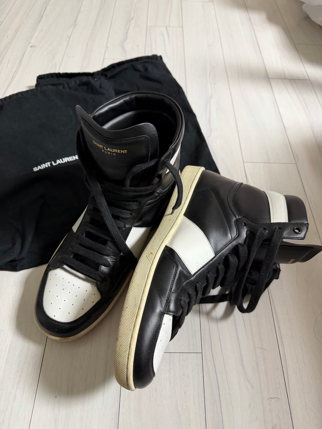 [295] Saint laurent 생로랑 SL10 하이탑 스니커즈 상품이미지1