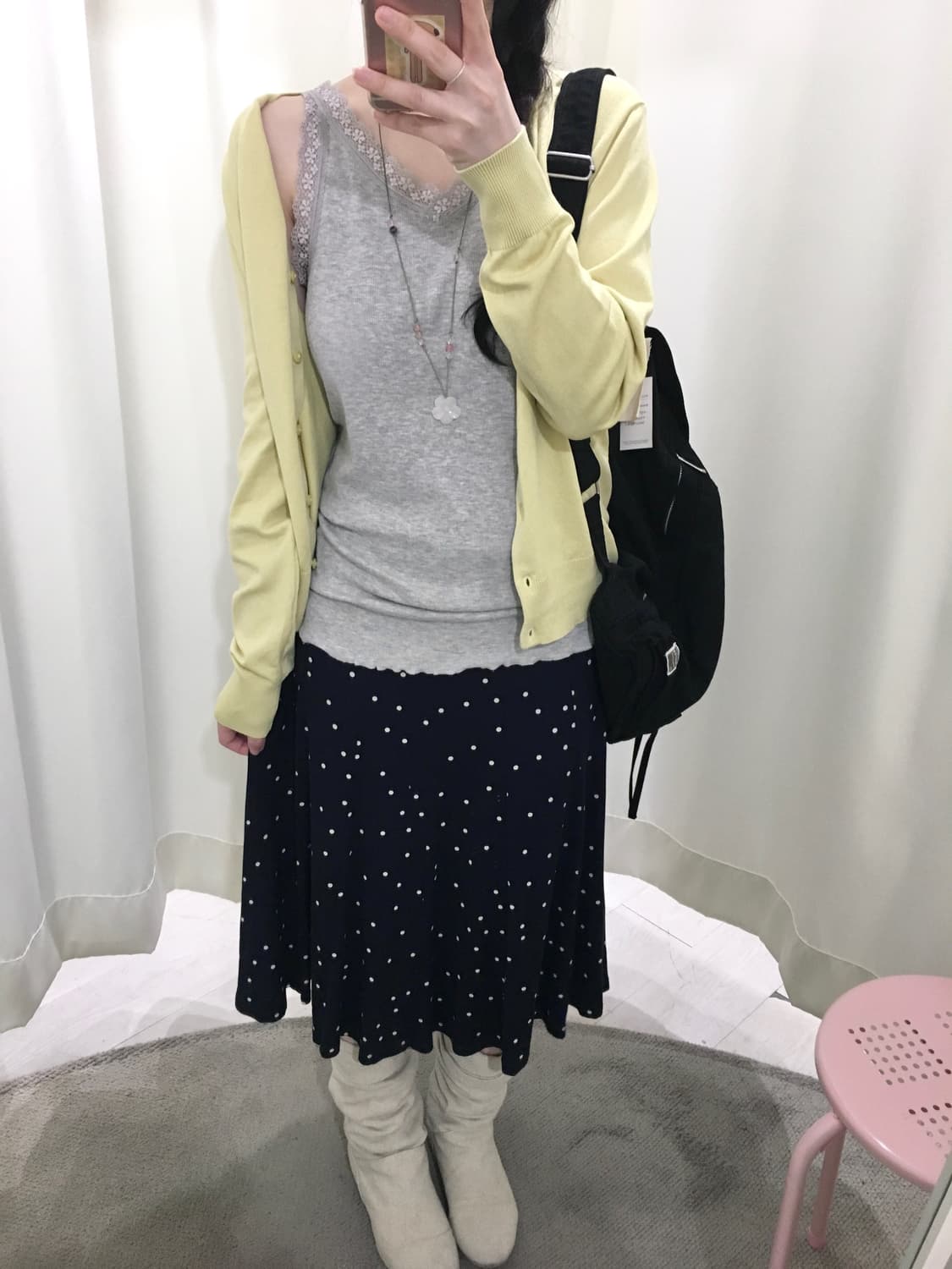 Gray Lace Camisole 상품이미지1