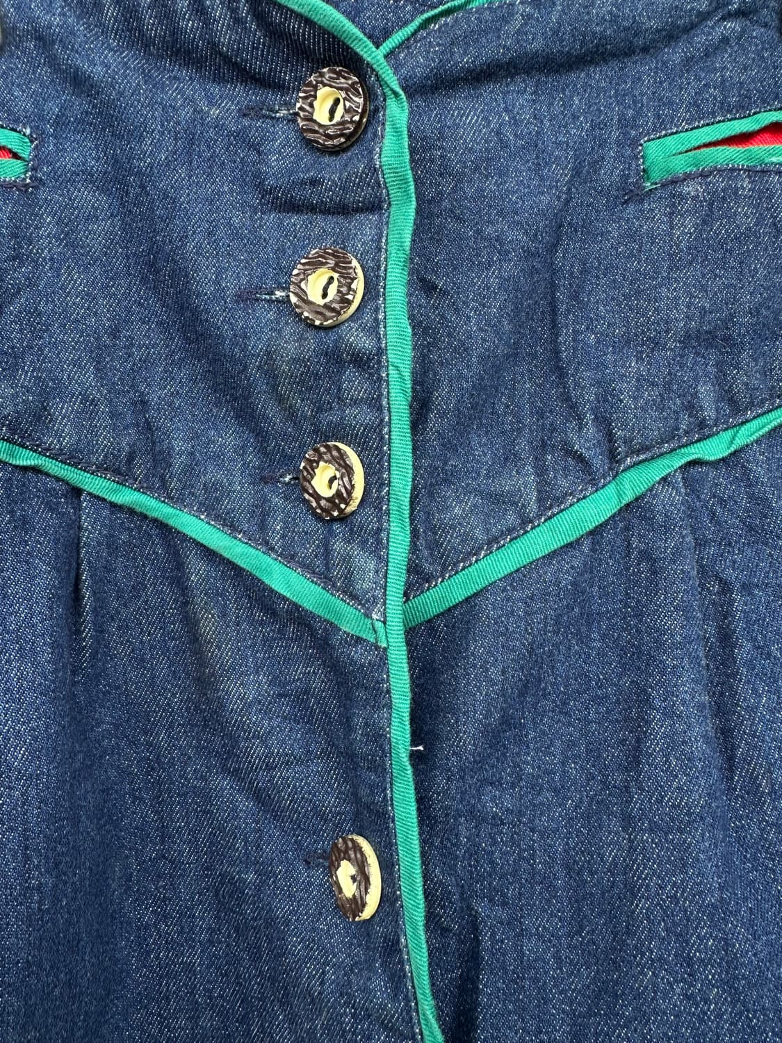  로맨틱 빈티지 데님 스커트 상품이미지4