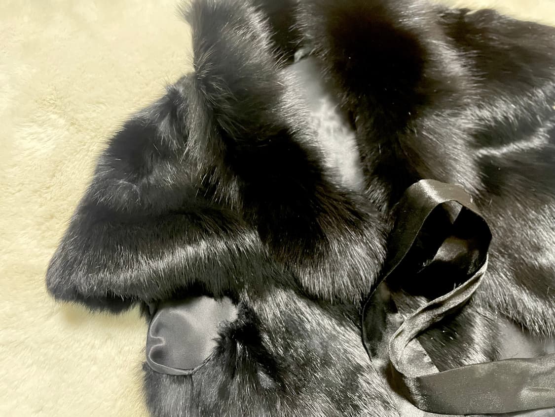 Vintage fake fur vest  상품이미지1