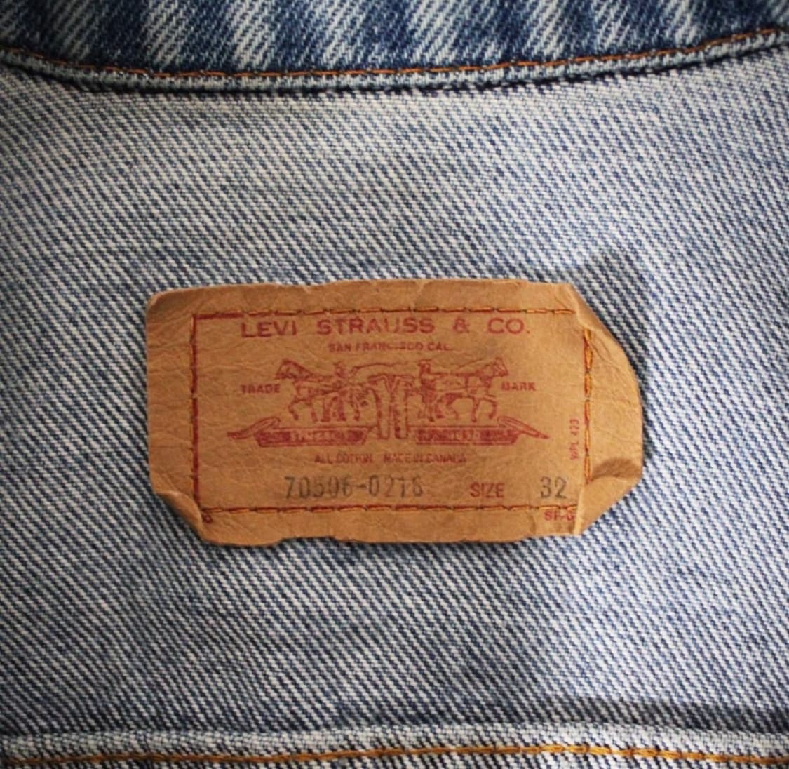 90s Levi’s 70506-0216 캐나다 데님 트러커 자켓 상품이미지2