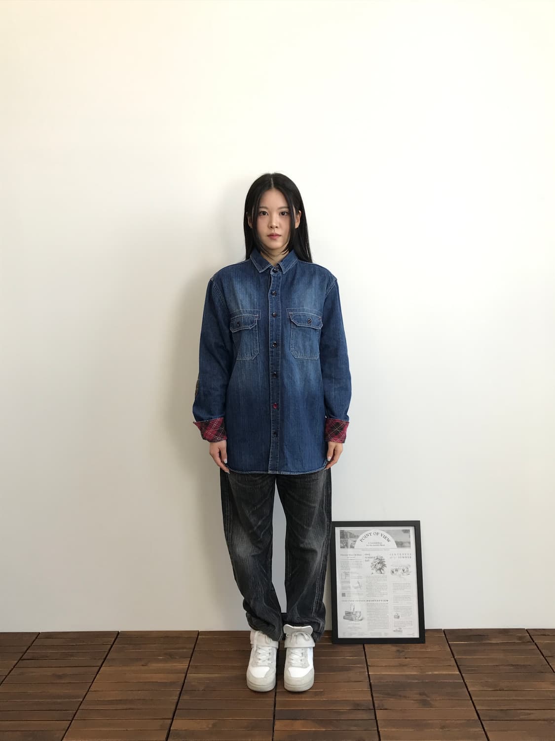 Deelish Denim Work Shirt Indigo 상품이미지1
