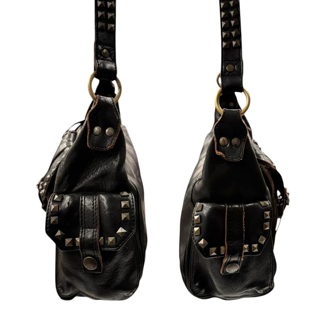 히스테릭글래머 레더 스터드 숄더백 블랙 상품이미지6