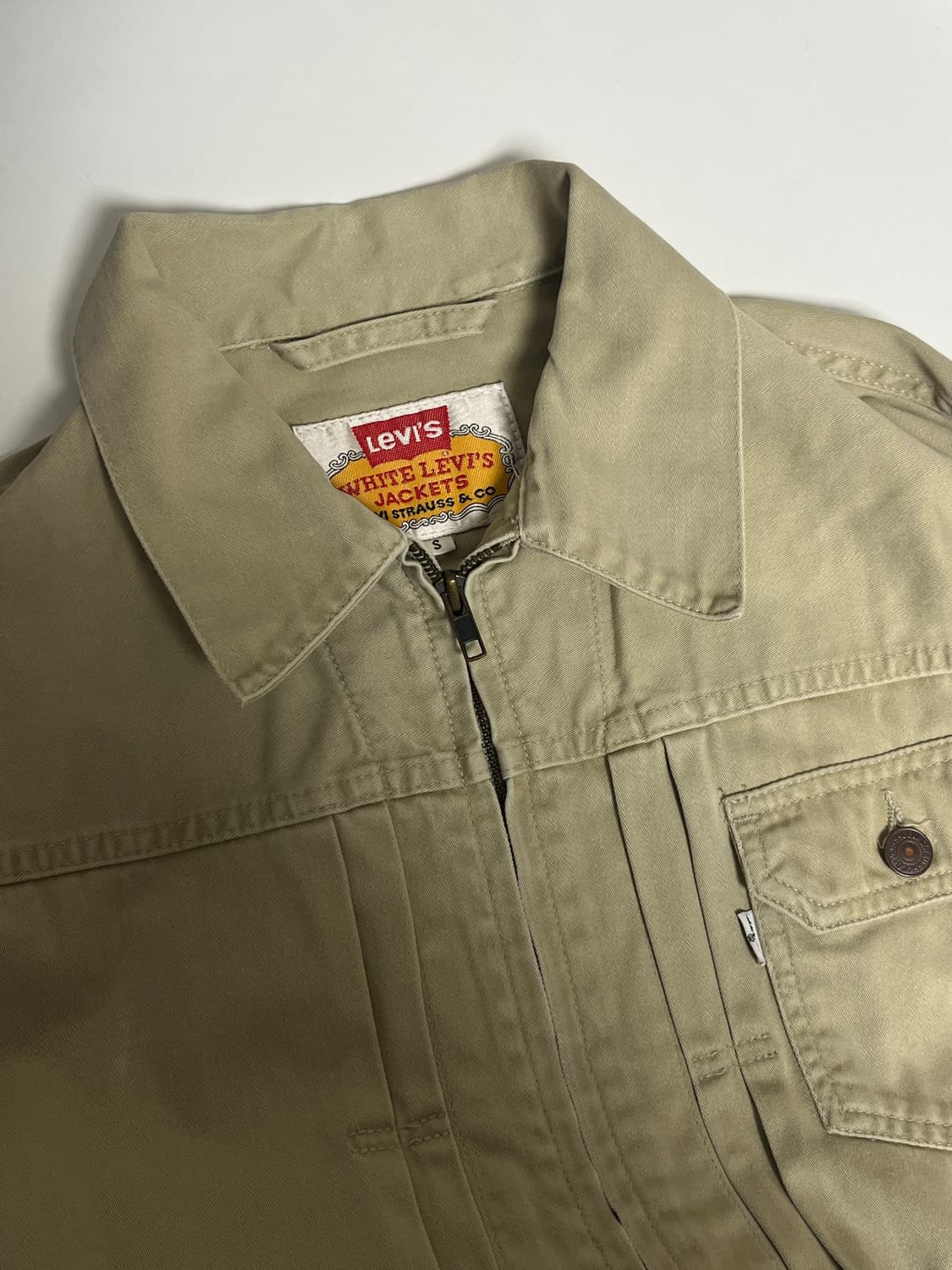 리바이스 화이트택 빈티지 트러커자켓 S 상품이미지1