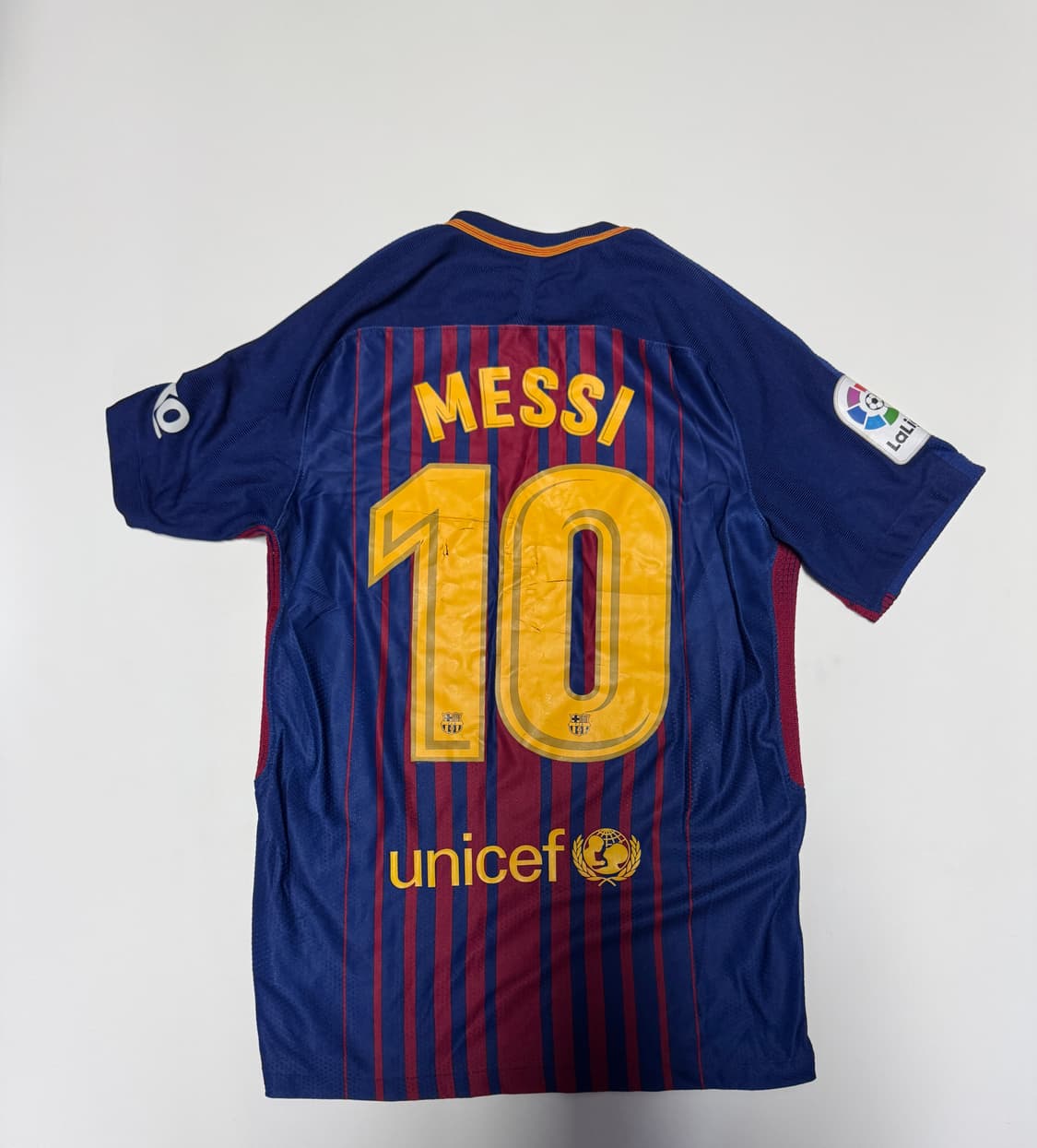 희귀!! 나이키 17-18 바르셀로나 메시 유니폼 티셔츠 S 상품이미지1