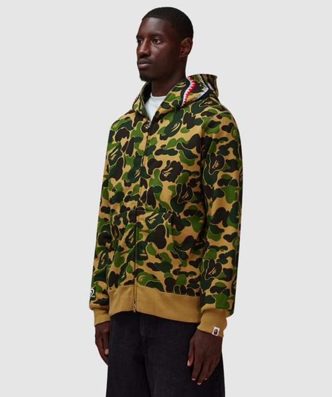 [S,M,L]베이프 25fw ABC 카모 샤크 풀 후드집업 상품이미지2