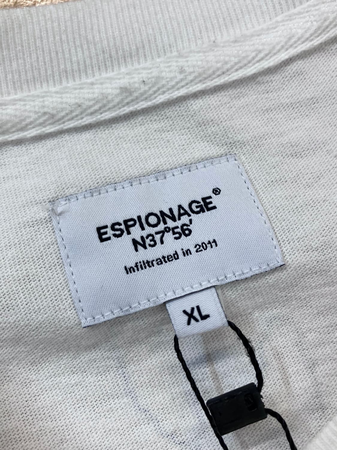 에스피오나지 백프린팅 반팔 티셔츠 화이트 XL  #csz3378 상품이미지5