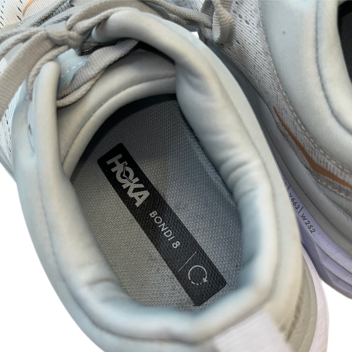 호카 본디8 와이드 화이트 런닝화 245 상품이미지6