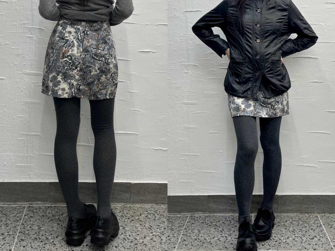 flower marbling mini skirt 상품이미지2