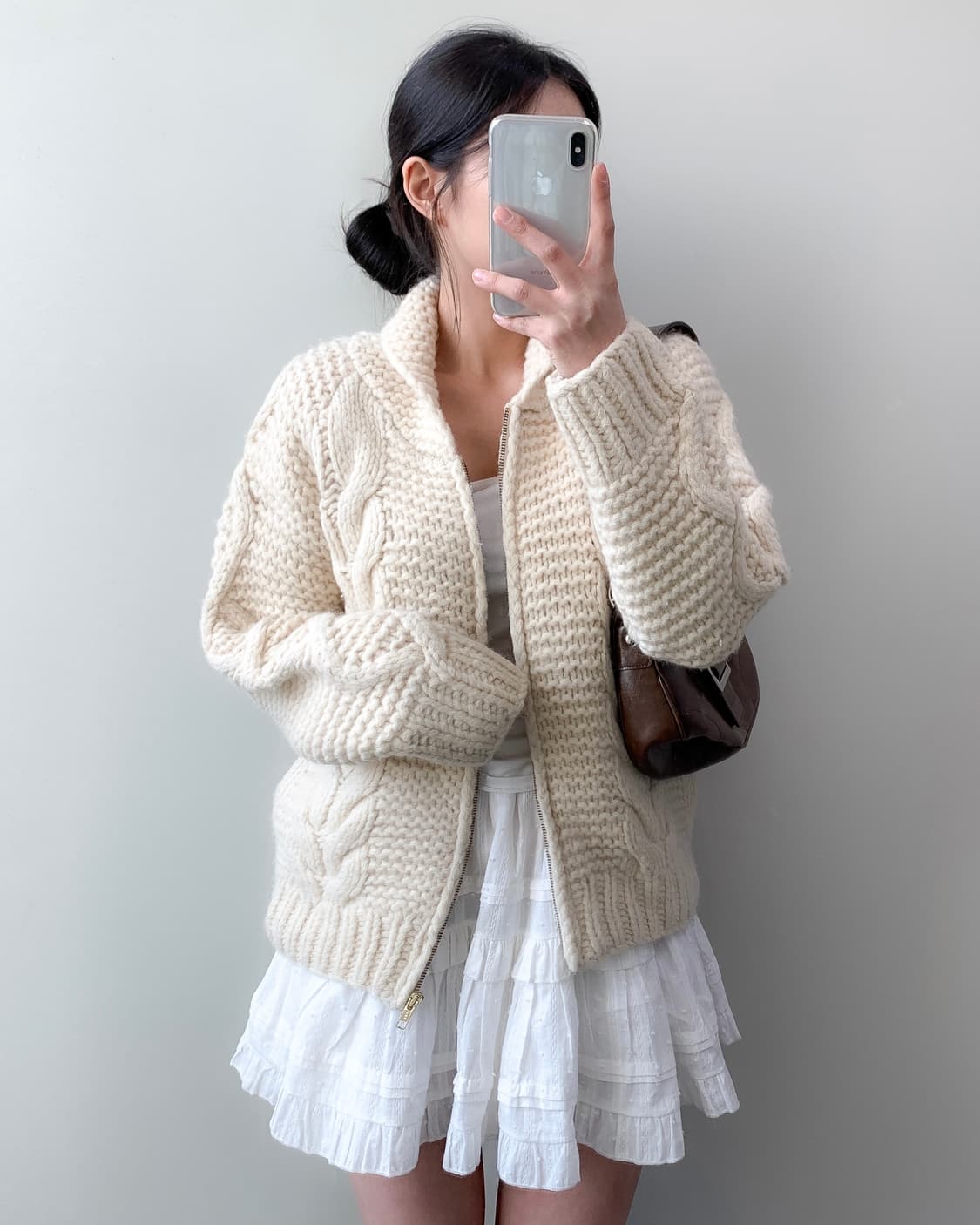 빈티지 니트 집업 상품이미지2