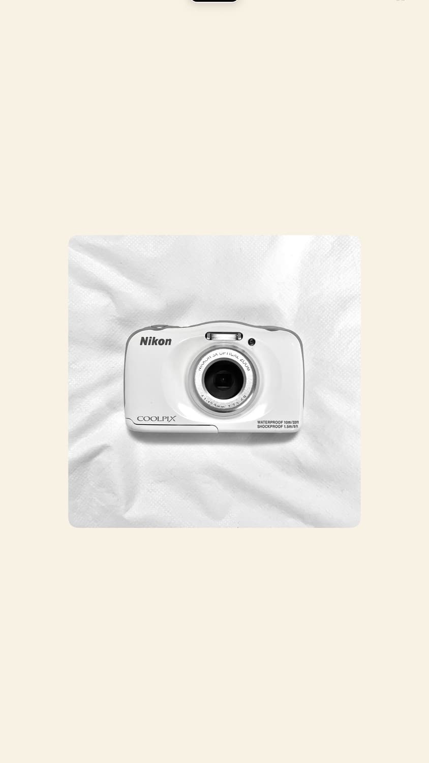 니콘 쿨픽스 s33 방수 디카 nikon coolpix 화이트 상품이미지1