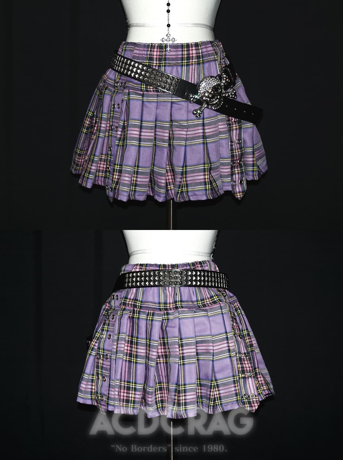 (acdc rag) eyelet punk skirt  상품이미지1