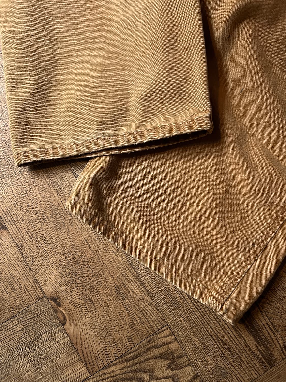 [36]칼하트 USA 빈티지 페인팅 브라운 싱글니 카펜터 워크 팬츠 상품이미지5