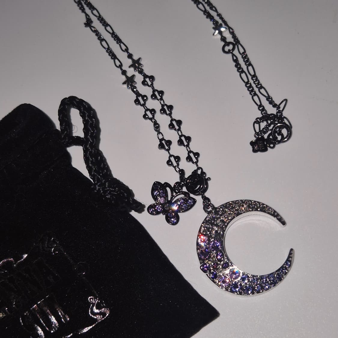 05s 안나수이 달과 나비 밤하늘 파베 목걸이 상품이미지10