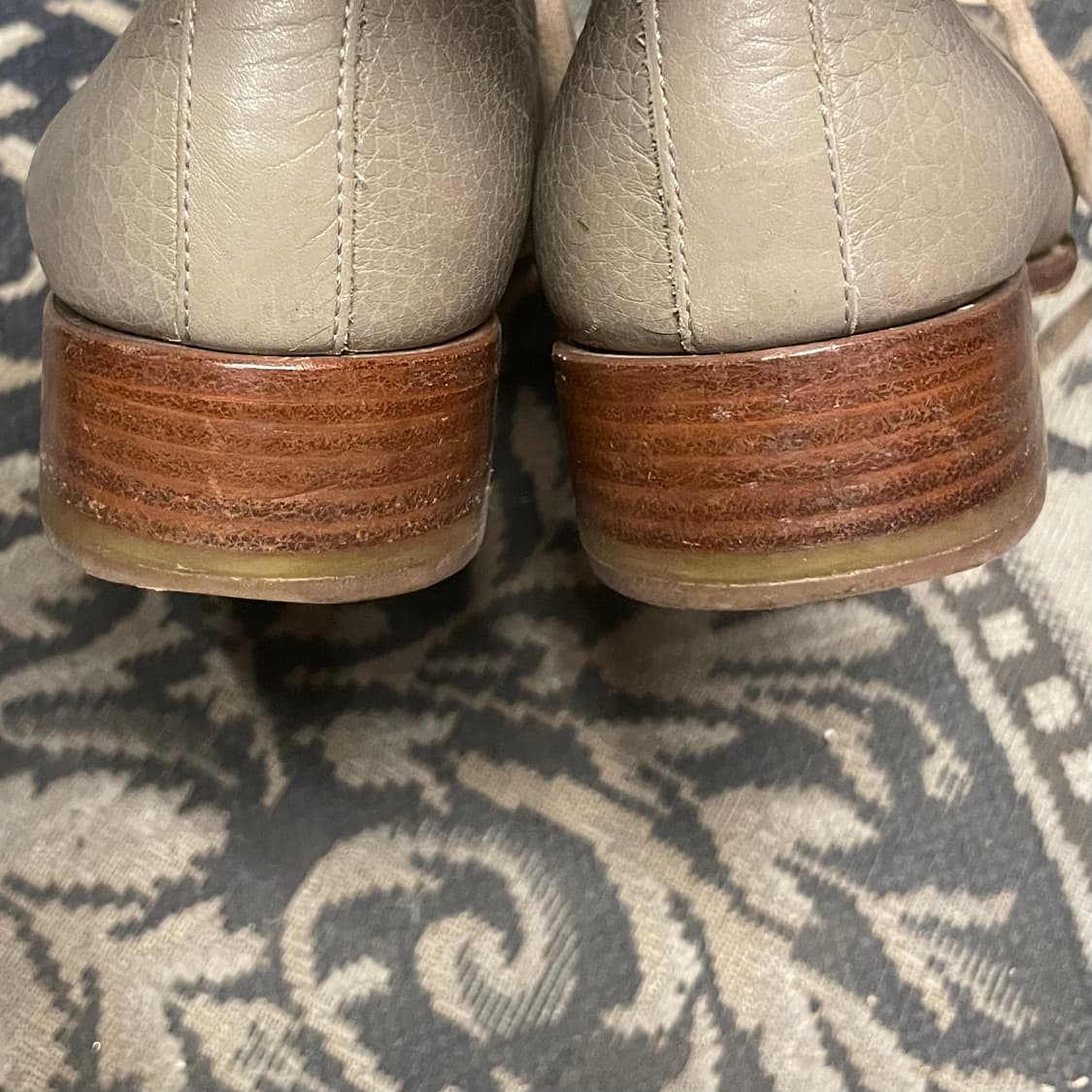 질샌더 (우먼) 카우 하이드 그레이 레이스 업 슈즈 상품이미지6