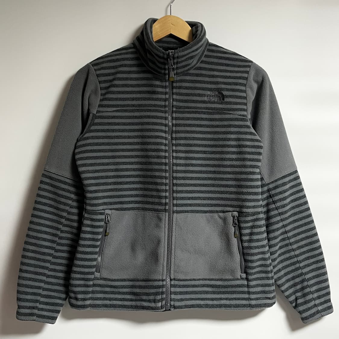 노스페이스 스트라이프 플리스 후리스 자켓 점퍼 85 상품이미지1
