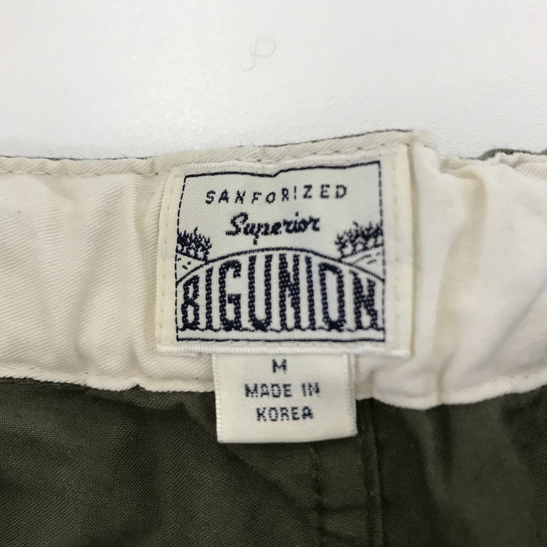 빅유니온 이지팬츠 올리브 새상품 [M] 상품이미지5