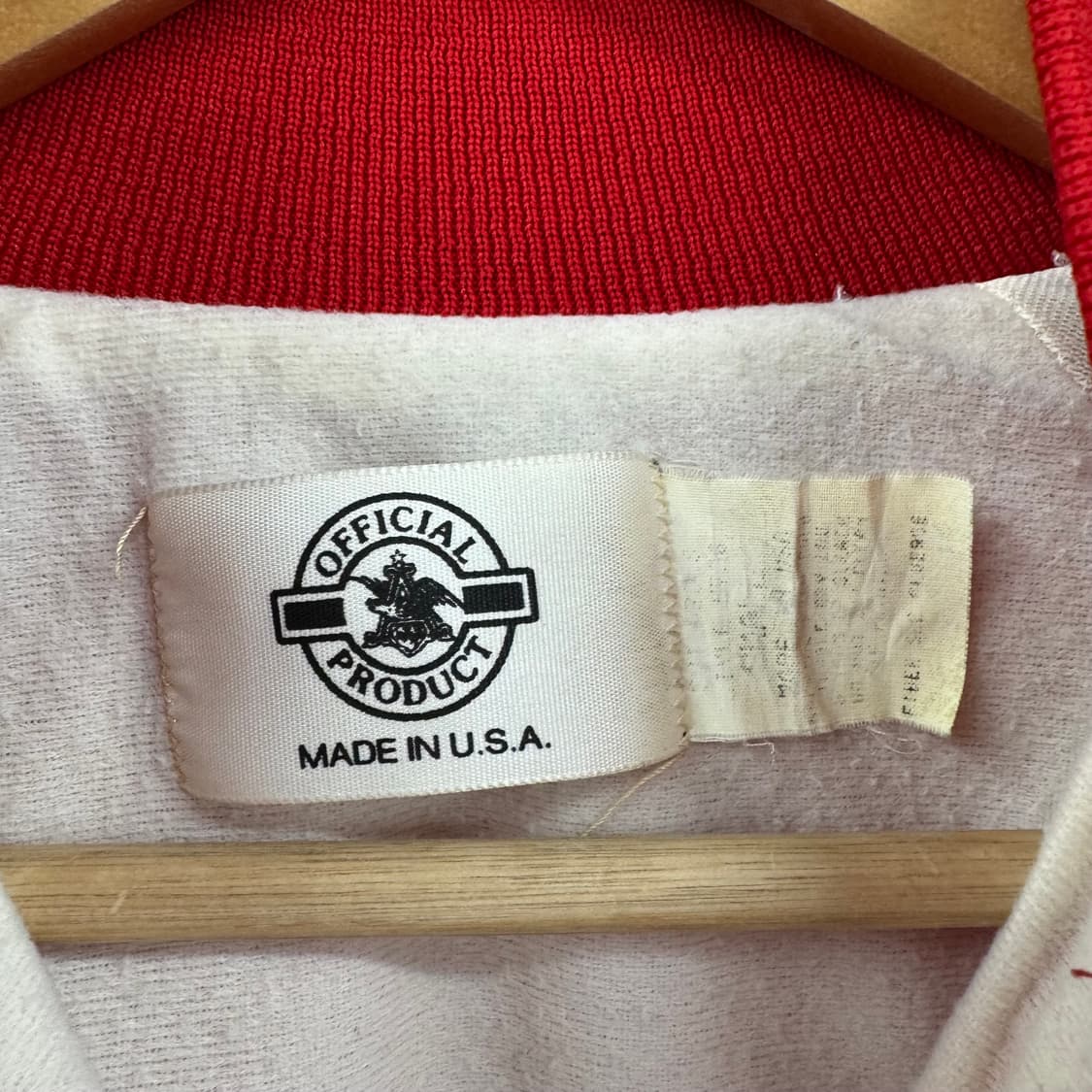 80s 버드와이저 나일론 바시티 자켓 made in USA (S) 상품이미지6