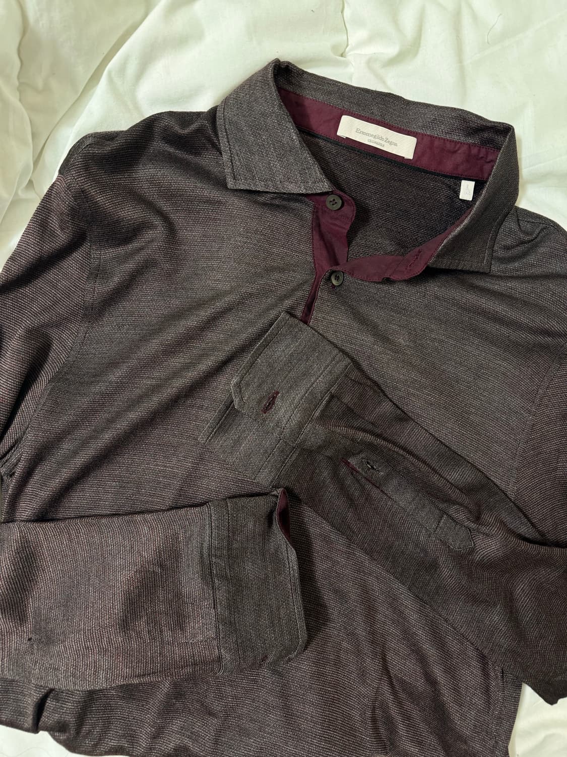 제냐 실크 100 폴로 긴팔 니트 상품이미지1