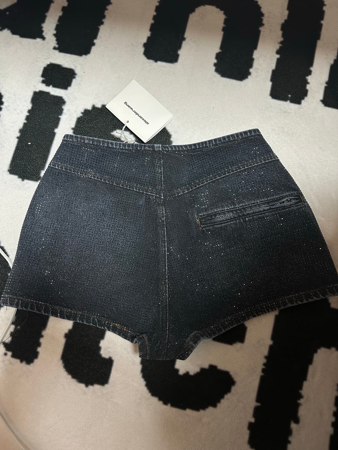 알렉산더왕 모터 크리스탈 데님 쇼츠 상품이미지2