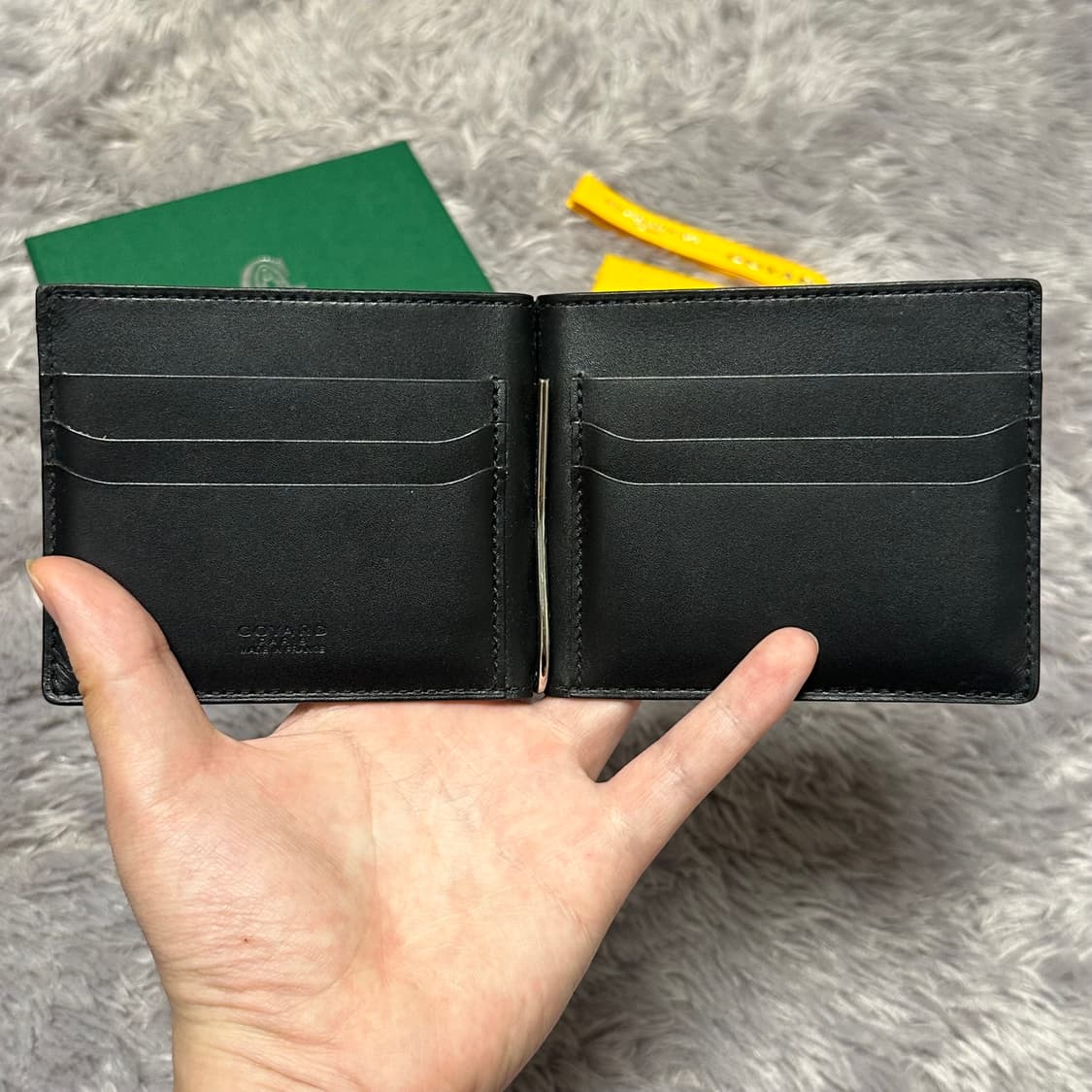 [풀구성] 고야드 생토마 머니클립 반지갑 블랙 상품이미지3