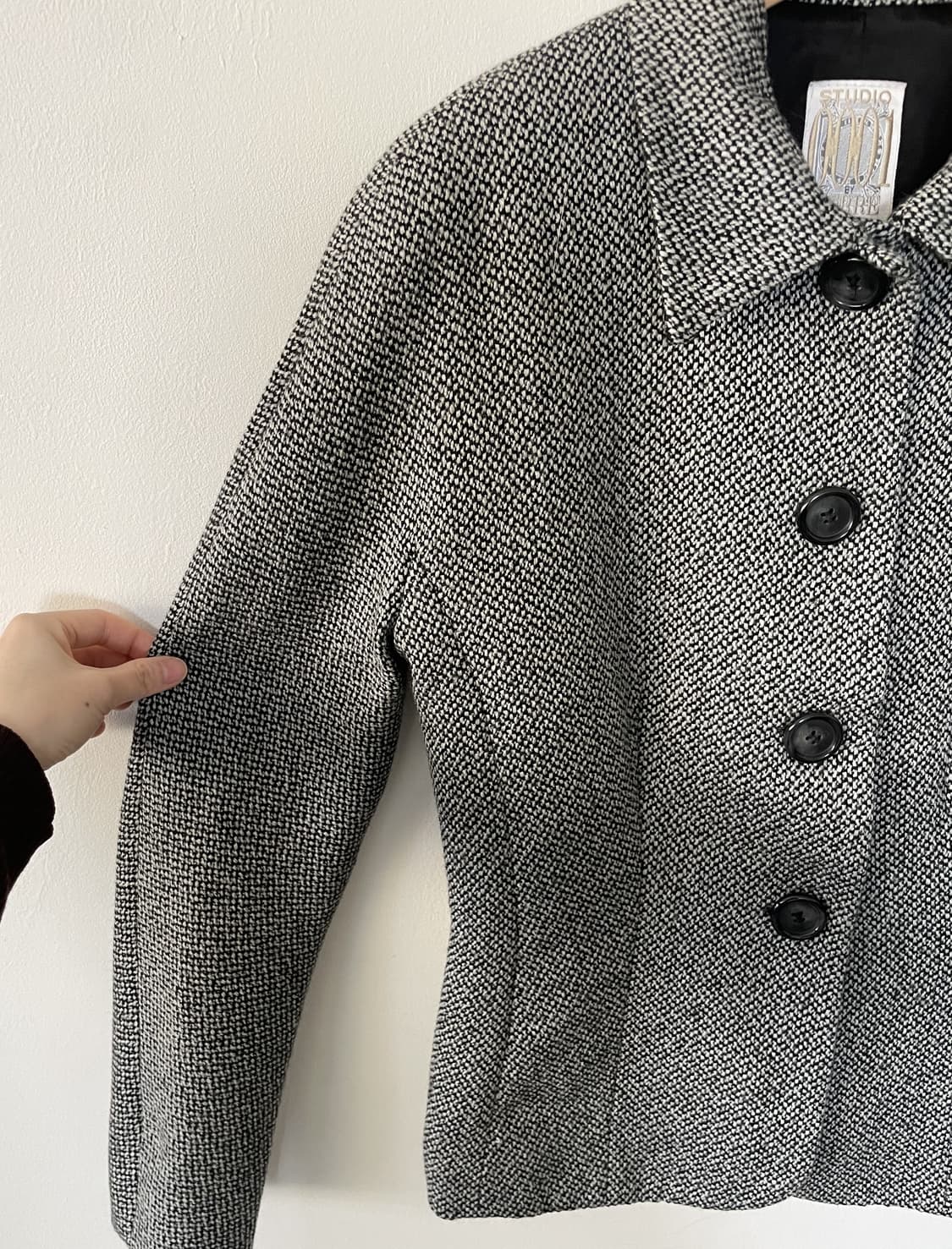 STUDIO 0001 BY FERRE curved wool jacket 상품이미지4
