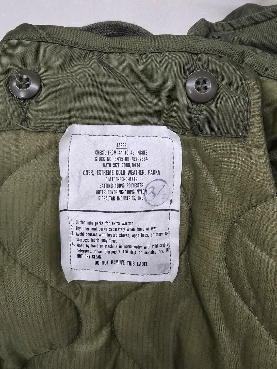 OG M65 피쉬테일 파카 L 상품이미지4