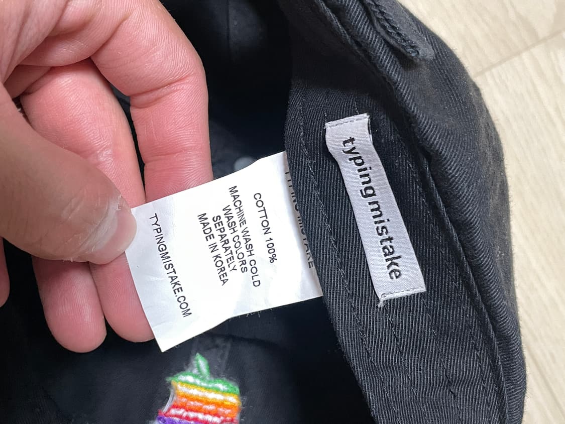 타이핑 미스테이크 볼캡 블랙 상품이미지2