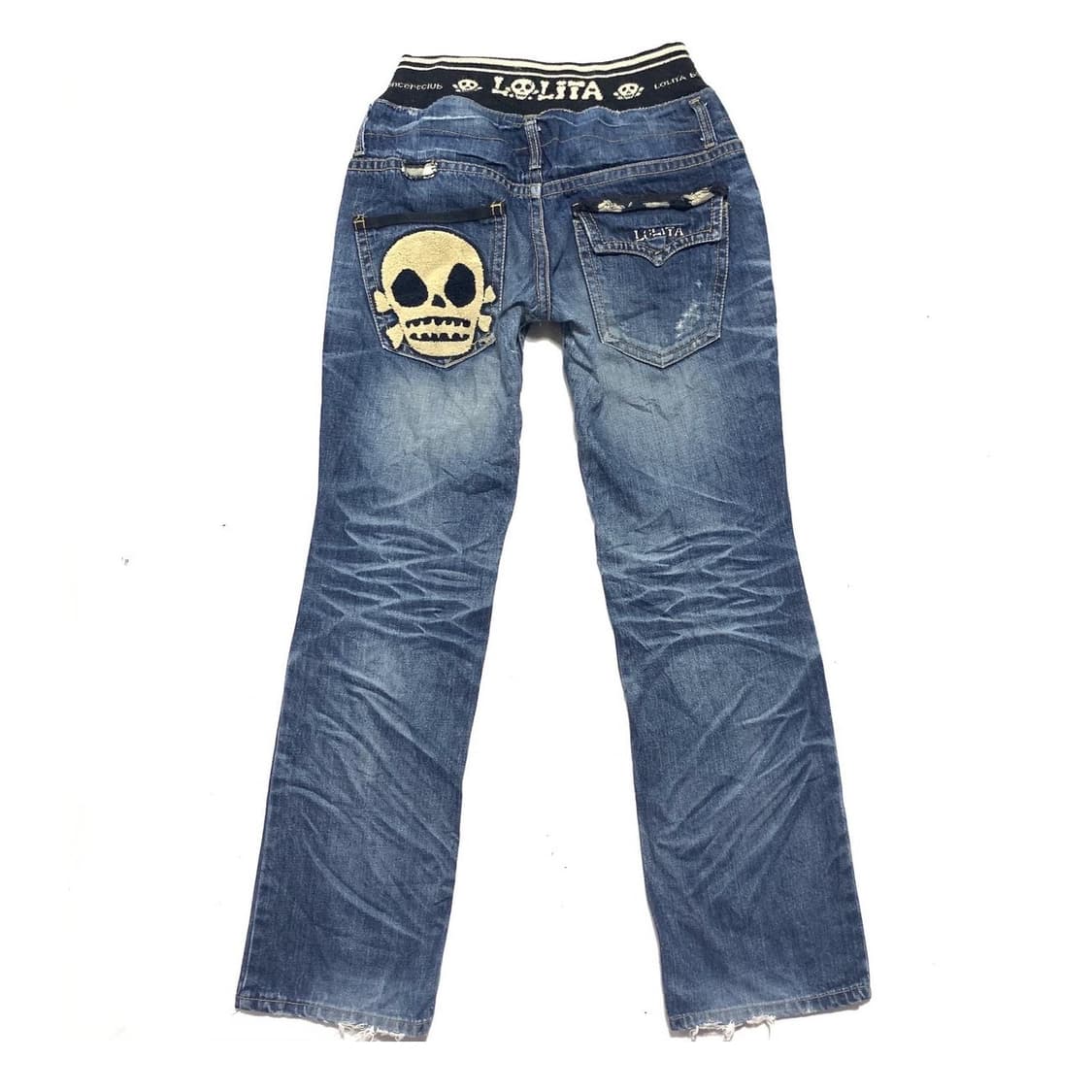 Lolita Jeans 로리타 진스 해골 워싱 청바지 상품이미지1