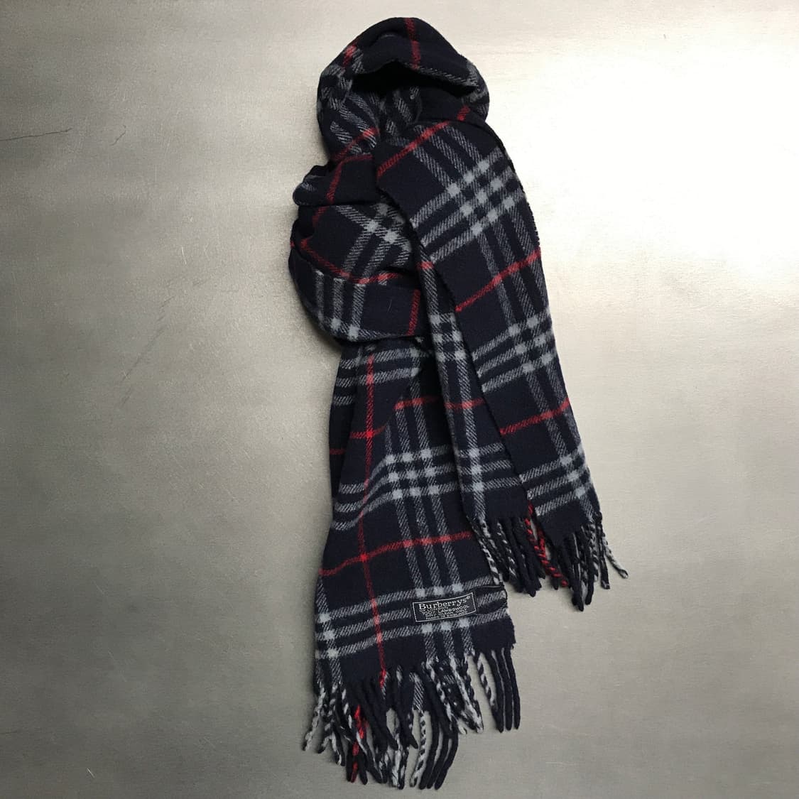 버버리 정품 램스울 머플러 네이비 상품이미지1