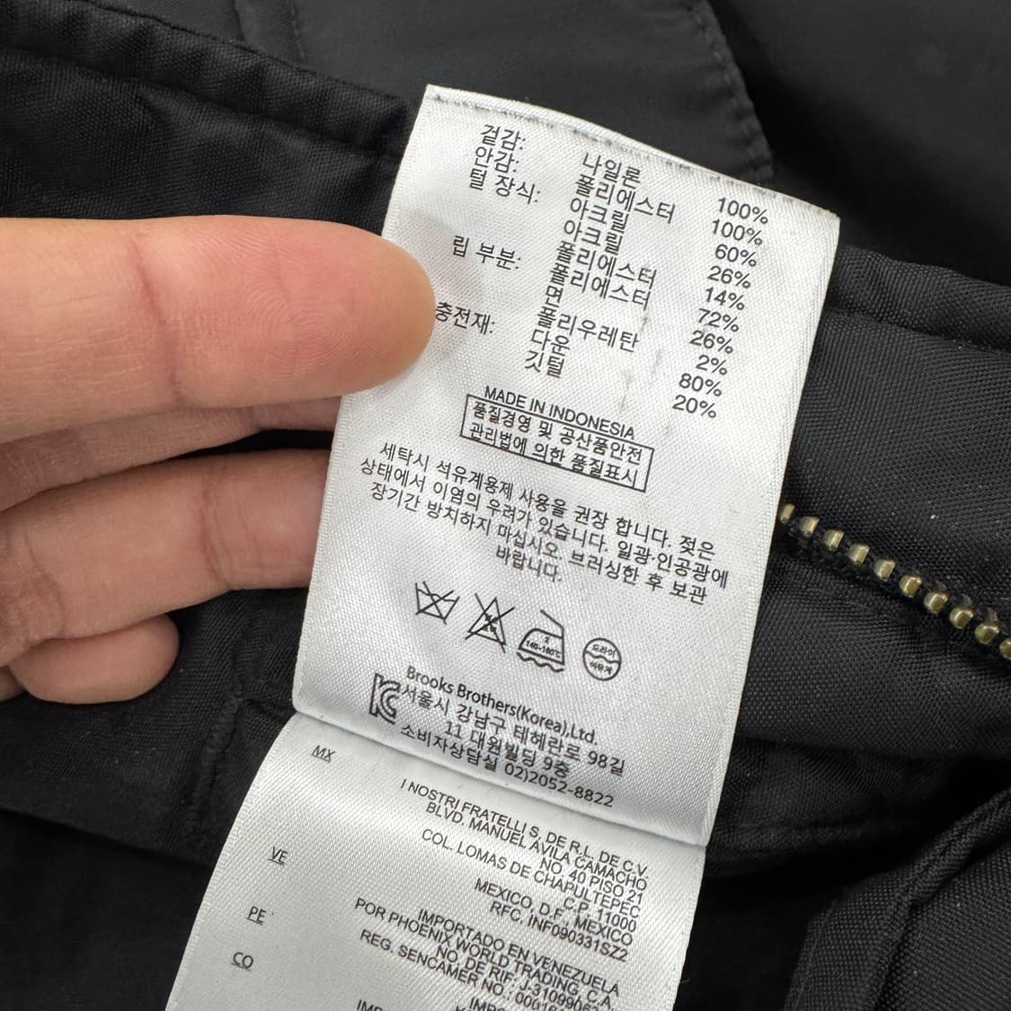 S(95) 브룩스브라더스 다운 패딩 파카 상품이미지9