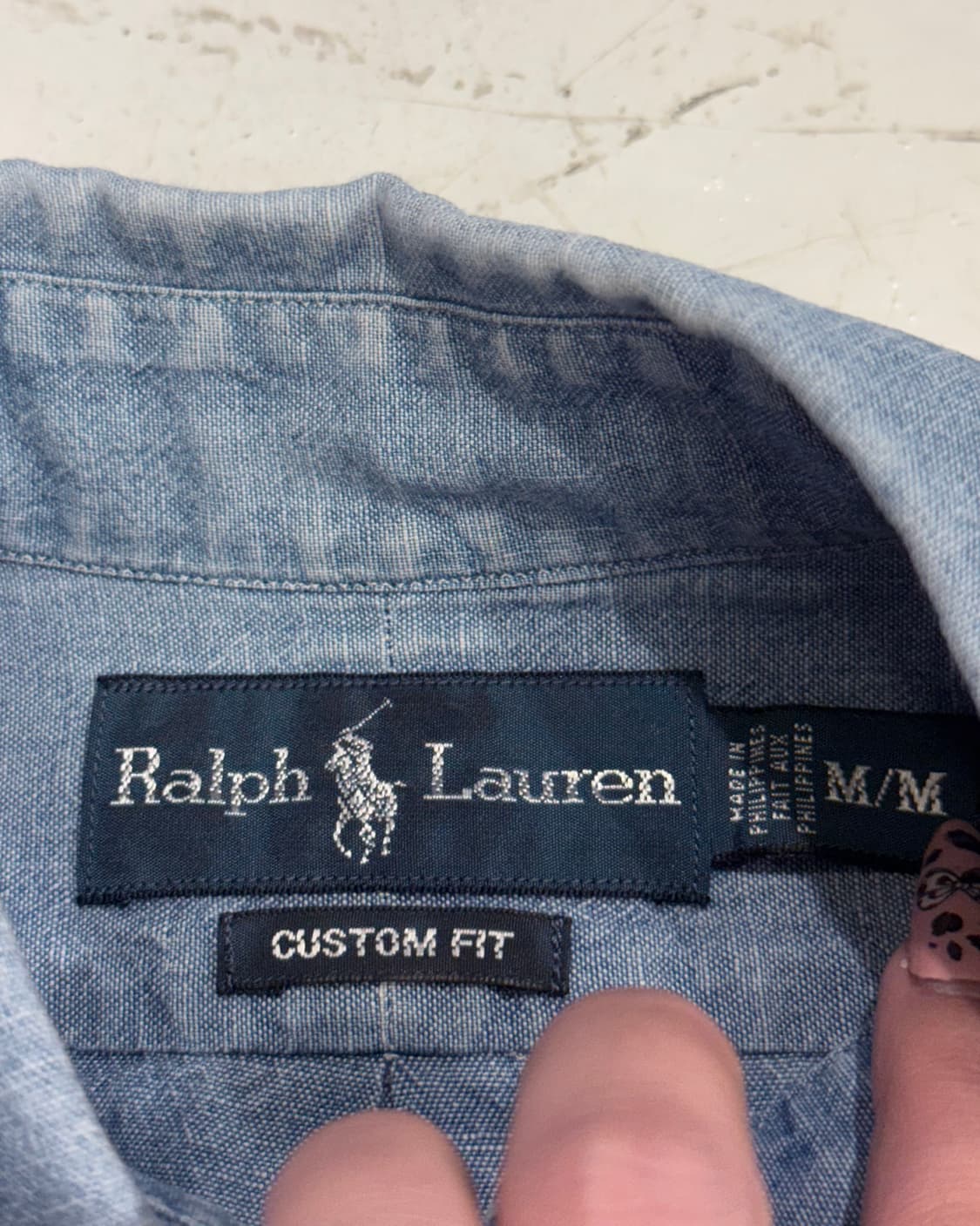 폴로 데님 셔츠 상품이미지3