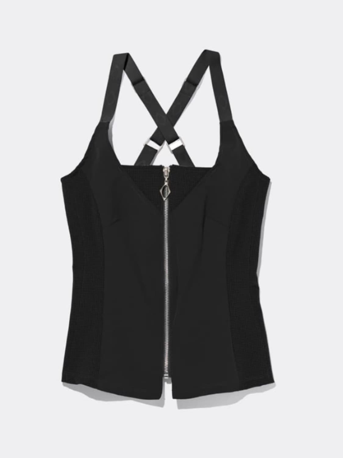 미스치프 스트랩 집업 슬리브리스 상품이미지1