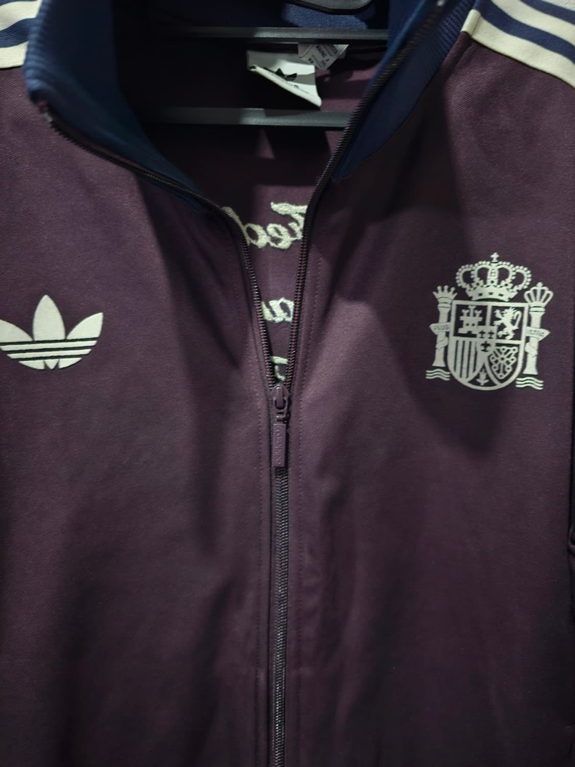 아디다스 스페인 베켄바우어 버건디  마룬 트랙탑 져지 110 /2XL 상품이미지5