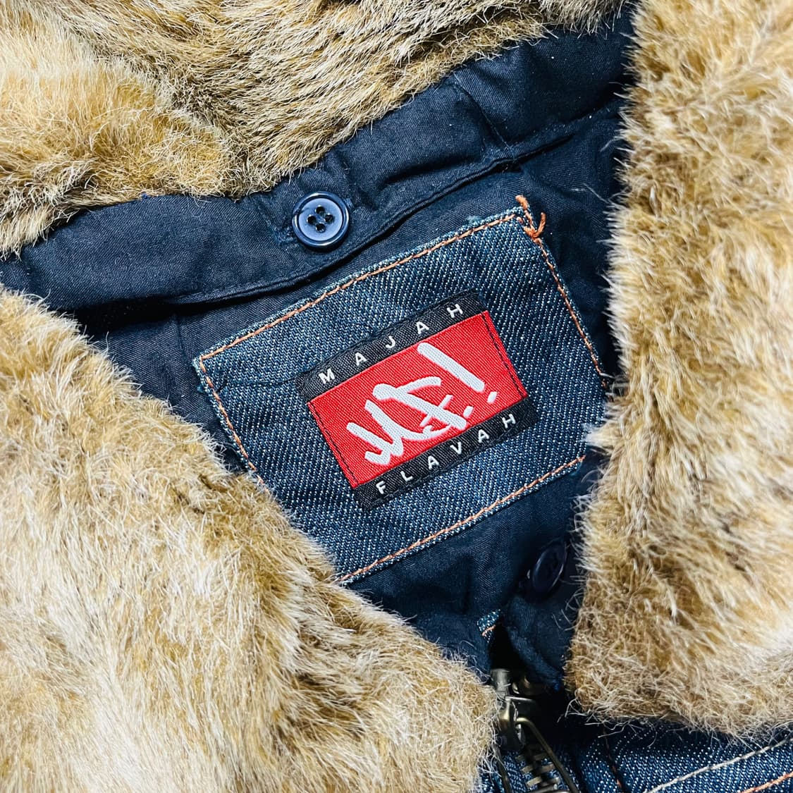마자플라바 덕다운 올드스쿨 힙합 데님 패딩 상품이미지6