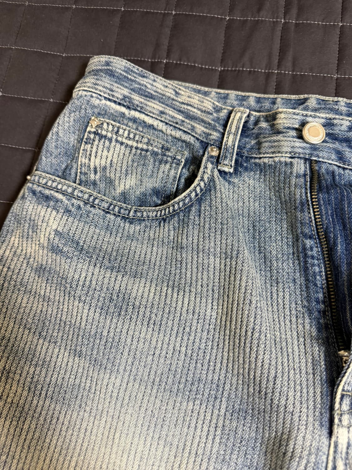 벨리에 트루 와이드 데님 팬츠 - 라이트 웨일 인디고 30/30 상품이미지3