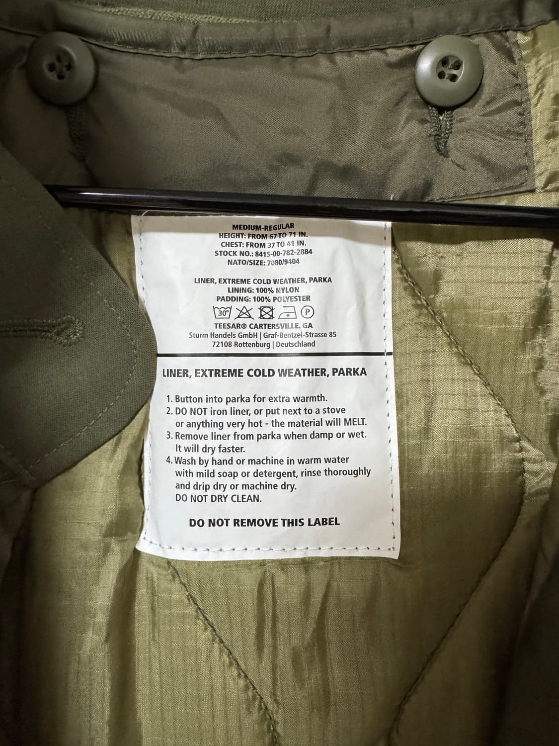 [M] 밀텍 M65 개파카 피쉬테일 파카 올리브 상품이미지5