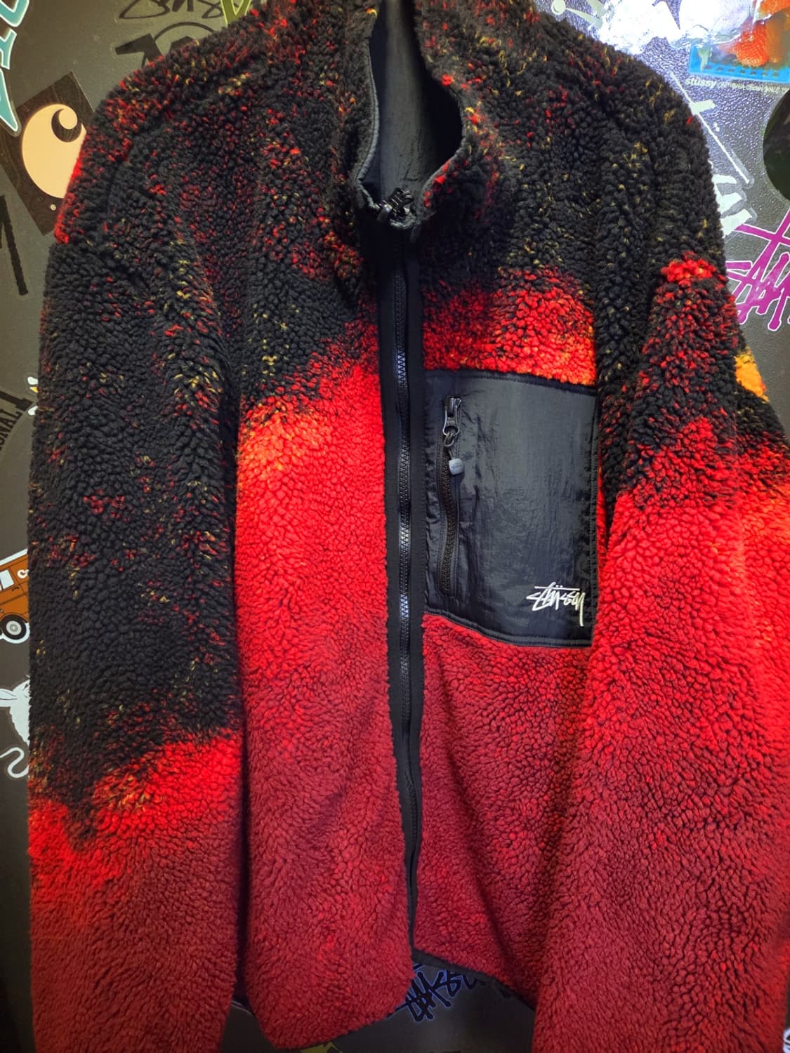 스투시 쉐르파 리버시블 자켓 라바 XL 상품이미지7