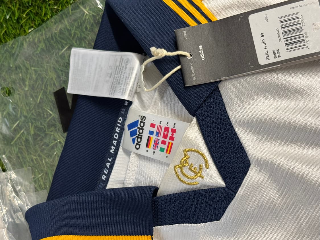 (사이즈문의) 아디다스 레알 마드리드 99/00 홈 저지 화이트 상품이미지2