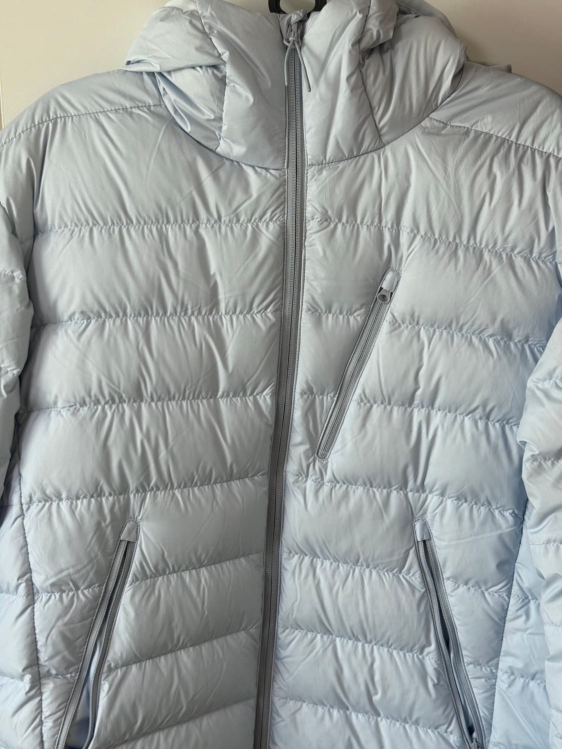 무신사스탠다드 무탠다드 경량패딩 클라우디블루 색상 m사이즈 상품이미지3