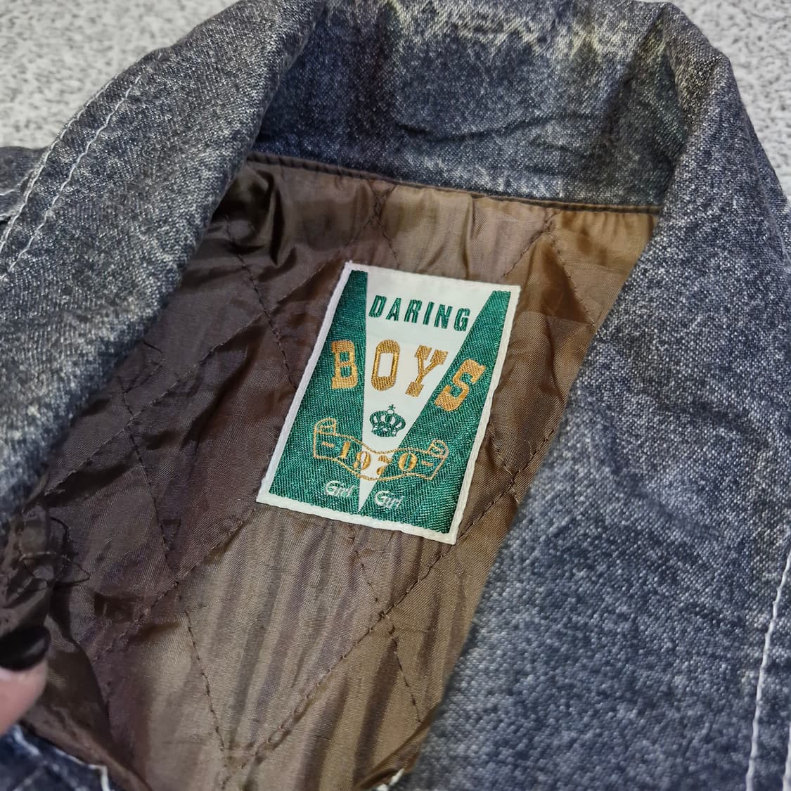 Vintage 빈티지 패치 데님 블루종 상품이미지6
