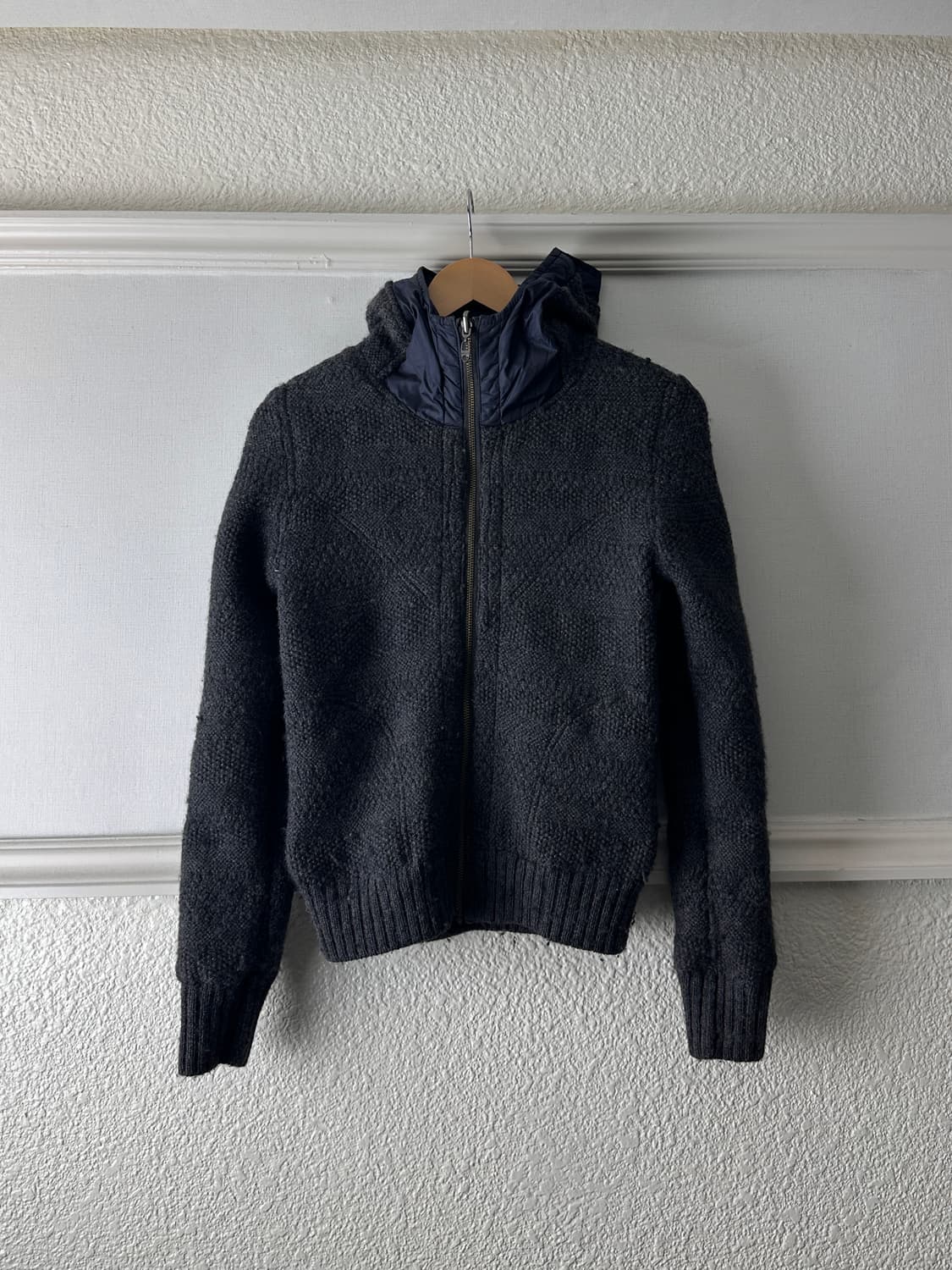 리버서블 니트 리브 크롭 자켓 상품이미지9